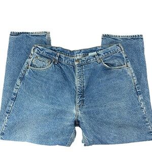 Carhartt Flannel Lined Jeans Size 42X30 Straight Leg‎ Rugged Workwear B21 DST